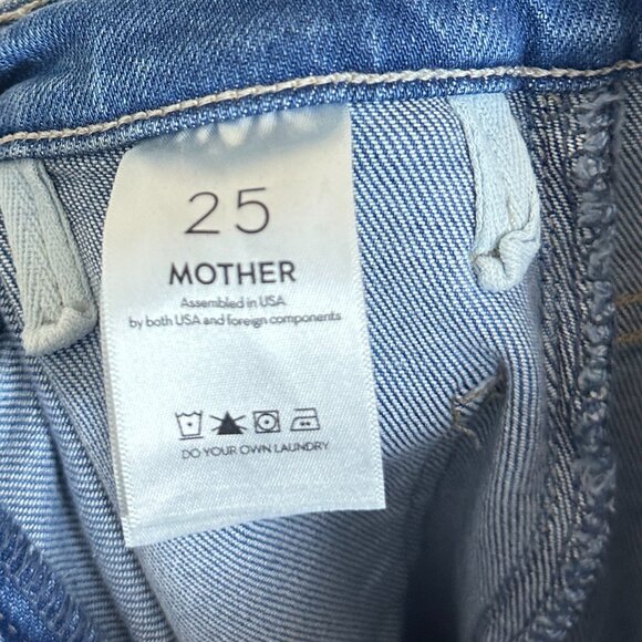 MOTHER The Hustler Roller Patch Pocket Sneak Wide Leg Jeans in Piece By Piece - Picture 10 of 13